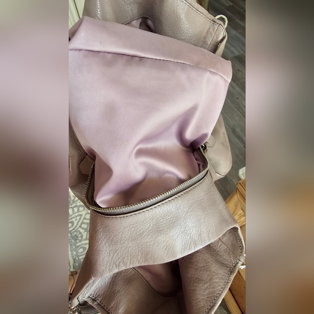 Coach Pebbled Leather Madison Phoebe In Taupe Preloved - Picture 12 of 16